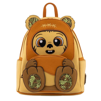 Star Wars Wicket Footsie Cosplay Mini Backpack- front view