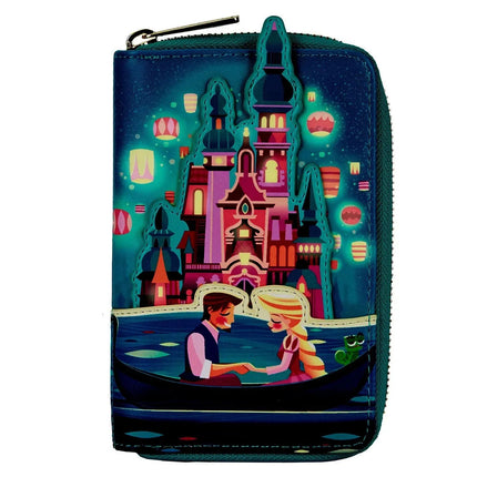 Tangled Rapunzel Castle Glow In The Dark Wallet- front glow in the dark view