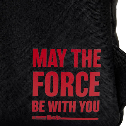 Star Wars Trilogy Prequel Triple Pocket Mini Backpack- up close back view