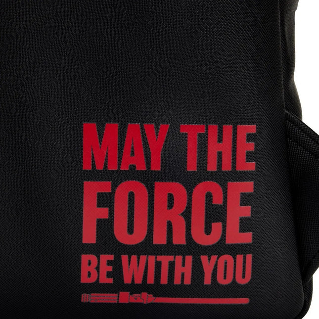 Star Wars Trilogy Prequel Triple Pocket Mini Backpack- up close back view