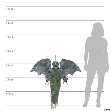 40" Hanging Gargoyle Prop- size comparison