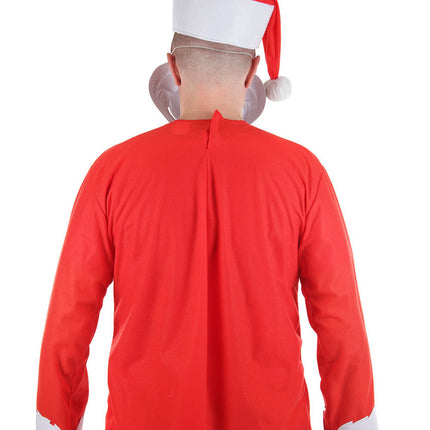 Dr. Seuss- The Grinch Adult Costume- worn by model back view