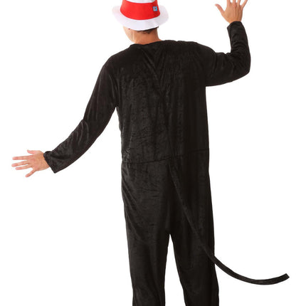 Dr. Seuss- The Cat in the Hat Adult Costume- back view