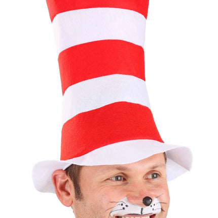 Dr. Seuss- The Cat in the Hat Adult Costume- hat up close