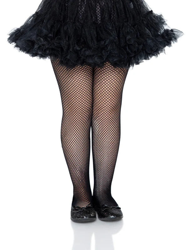Children's Black Fishnet Tights