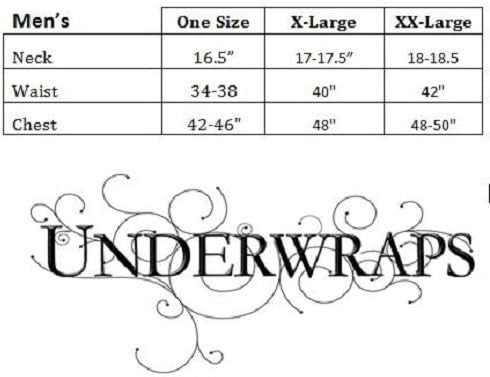 Skeleton VooDoo Doctor Costume- size chart
