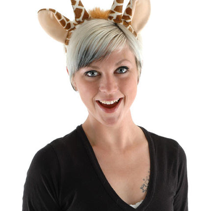 Fleece Giraffe Ears & Tail Kit- worn by adult model