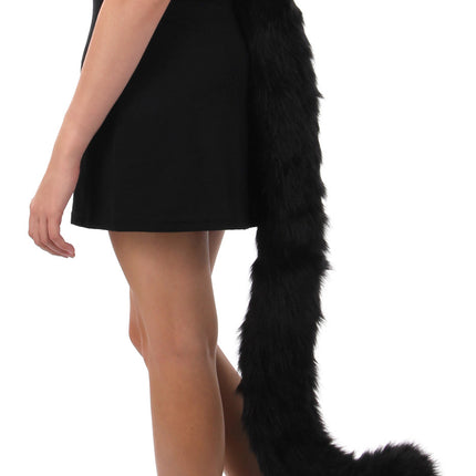 Deluxe Plush Cat Tail- worn by model