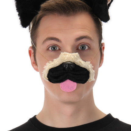 Pug Ears, Nose & Tail Kit- worn by male model