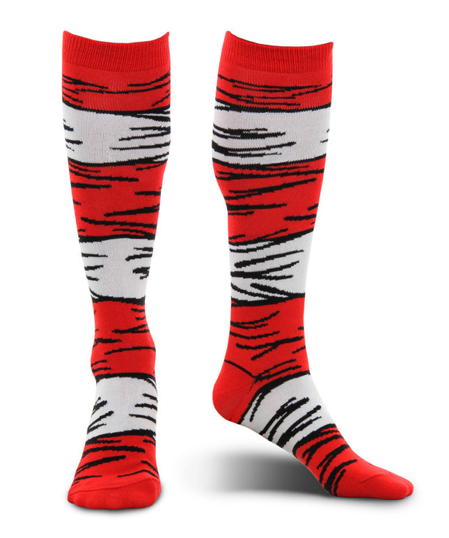 Dr. Seuss The Cat in the Hat Kids Socks- worn by model
