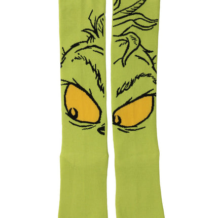Dr. Seuss- The Grinch Knee High Socks- front view