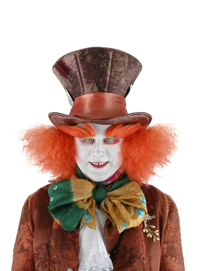Alice in Wonderland- Mad Hatter Eyebrows- worn by model with other accessories
