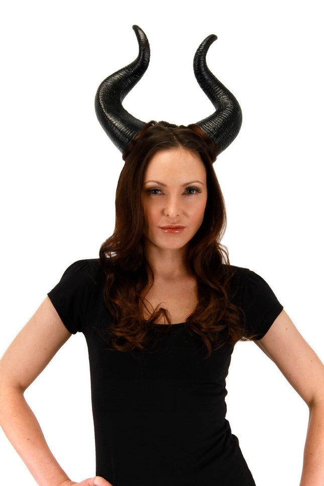 Maleficent Deluxe Horns- worn by model