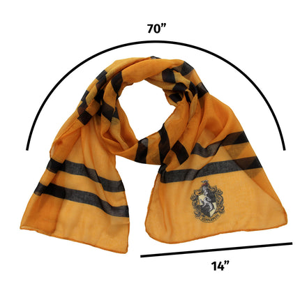 Harry Potter- Hufflepuff Lightweight Scarf- measurements