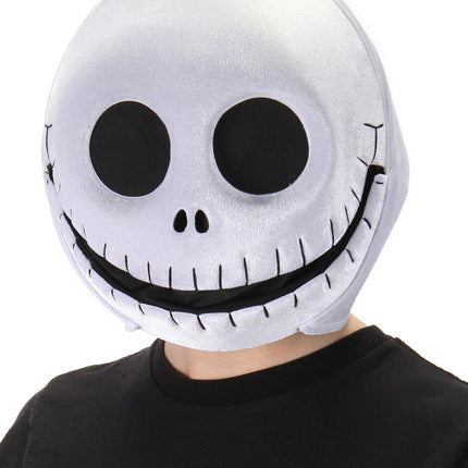 Nightmare Before Christmas- Jack Skellington Plush Mouth Mover Mask- worn by model