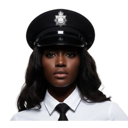 Black Police Officer Hat