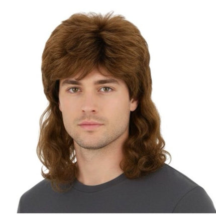 Brown Mullet Wig KBW