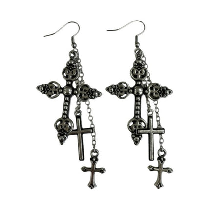 Gothic Cross Earrings