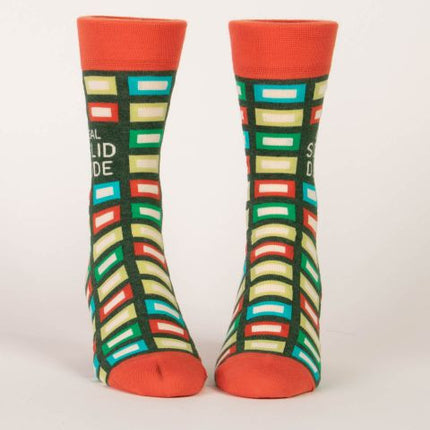 Real Solid Dude Men's Socks- front view