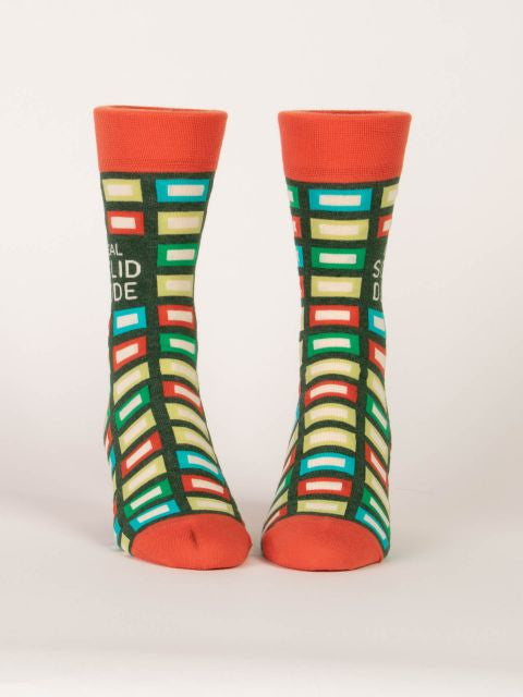 Real Solid Dude Men's Socks- front view