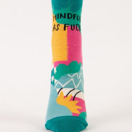 Mindful As Fuck Ankle Socks- single sock front view