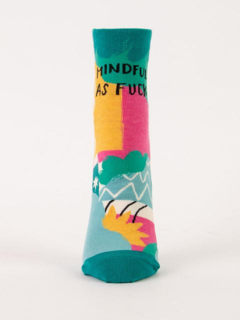 Mindful As Fuck Ankle Socks- single sock front view
