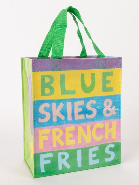 Blue Skies and French Fries Handy Tote- front view