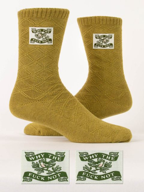 Why The Fuck Not Tag Socks L/XL