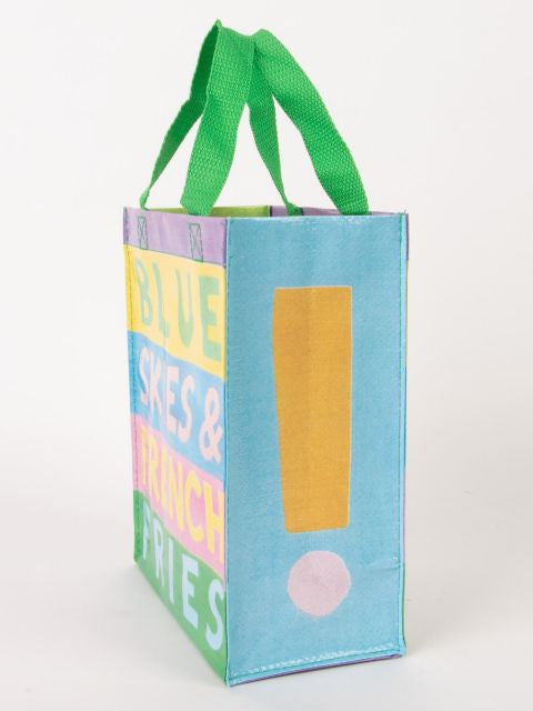 Blue Skies and French Fries Handy Tote- side view 2