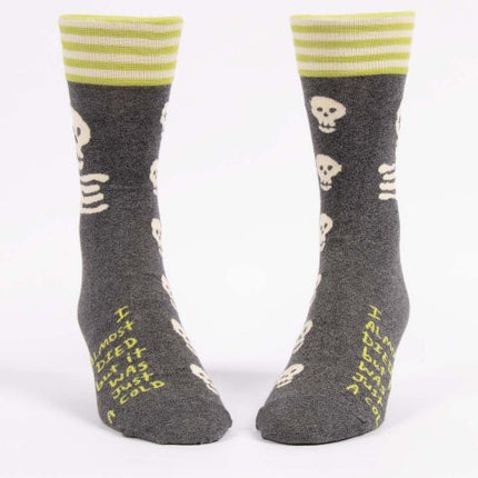 I Almost Died Men's Socks- front view