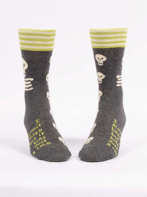 I Almost Died Men's Socks- front view