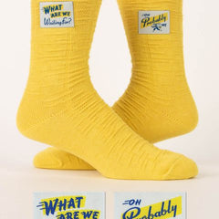 What Are We Waiting For? Tag Socks 