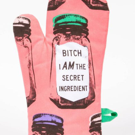 Secret Ingredient Oven Mitt- front view