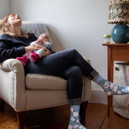 In Loving Memory Of Sleep Crew Socks- worn by model