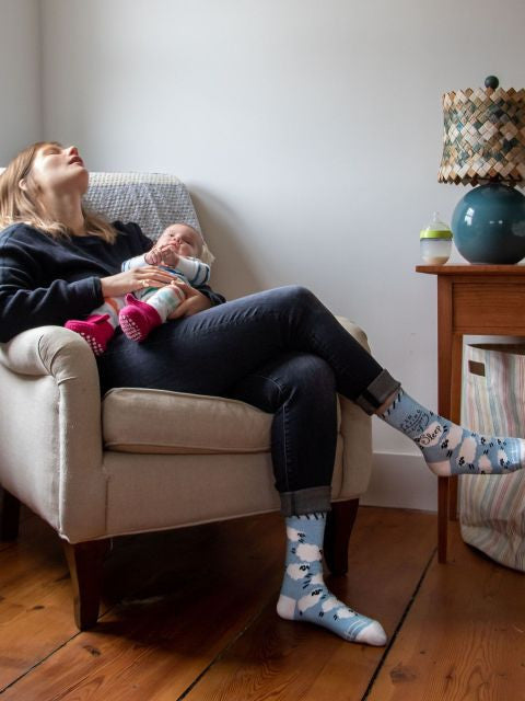 In Loving Memory Of Sleep Crew Socks- worn by model