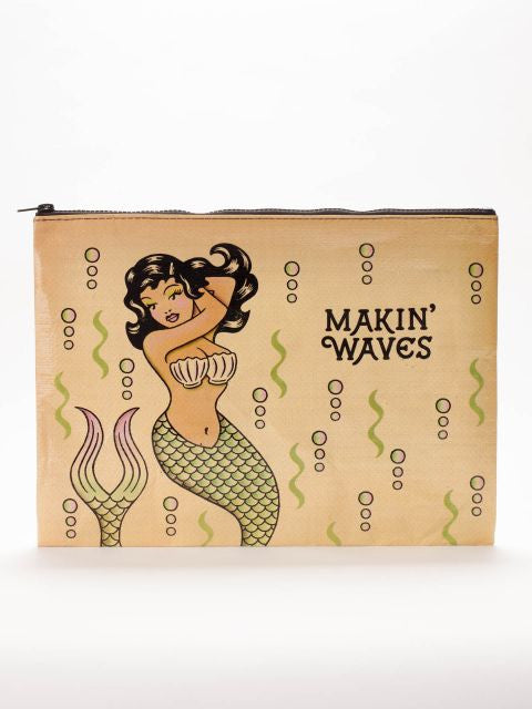 Makin' Waves Jumbo Pouch- front view