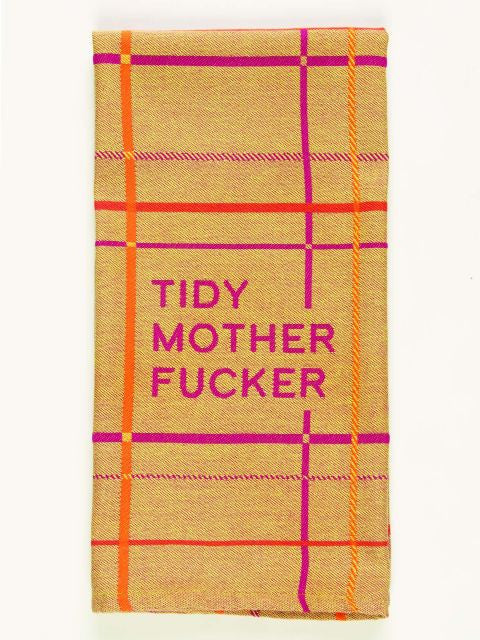 Tidy Motherfucker Dish Towel- folded