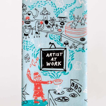 Artist At Work Dish Towel- folded