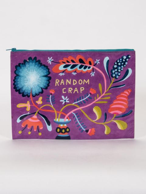 Random Crap Jumbo Pouch- front view