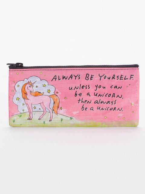 Always Be A Unicorn Pencil Case- front view