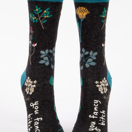 You Fancy Bitch Crew Socks- front view