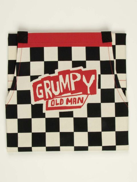Grumpy Old Man Apron- design up close