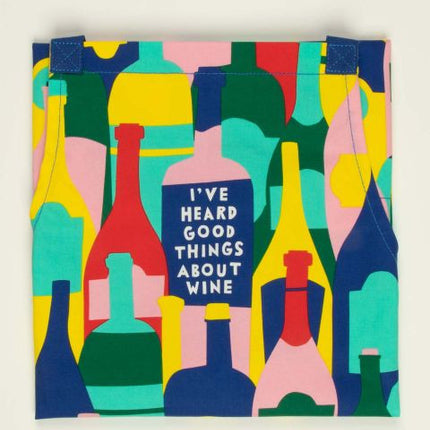 Good Things About Wine Apron- design close up