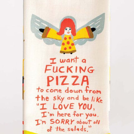 Fucking Pizza Dish Towel- folded