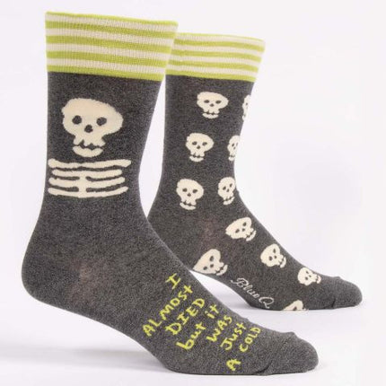 I Almost Died Men's Socks- side view