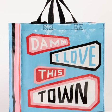 Damn I Love This Town Shopper Bag- front view