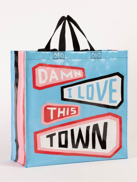 Damn I Love This Town Shopper Bag- front view