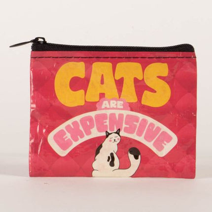 Cats Are Expensive Coin Purse- front view