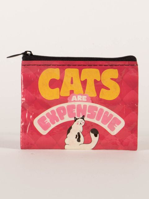 Cats Are Expensive Coin Purse- front view