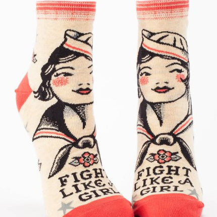 Fight Like A Girl Ankle Socks